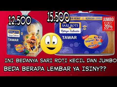 Roti Tawar Sari Roti Jumbo Isi Berapa Slice