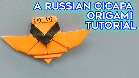 A Russian Cicada Origami Tutorial