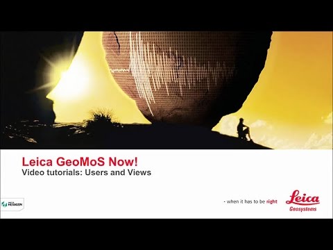 3ds Leica GeoMoS Now! Video Tutorial - Users and Views