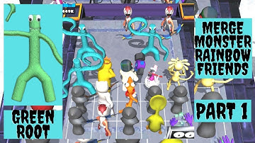 Merge Monster Rainbow Friends | Gameplay Walkthrough | Part 1 level 1 - 10 in Hindi