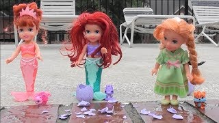 Princess Story: Little Mermaid Ariel, Mermaid Athena, Frozen Anna and Elsa Play Time with Hatchimals