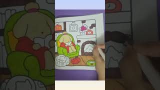Unwinding 😌😌 #shortvideo #youtubeshorts #shorts #coloringadventure #cozygirl #coloringbook