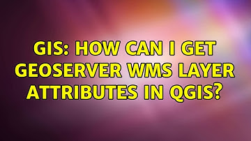 GIS: How can I get GeoServer WMS layer attributes in QGIS?