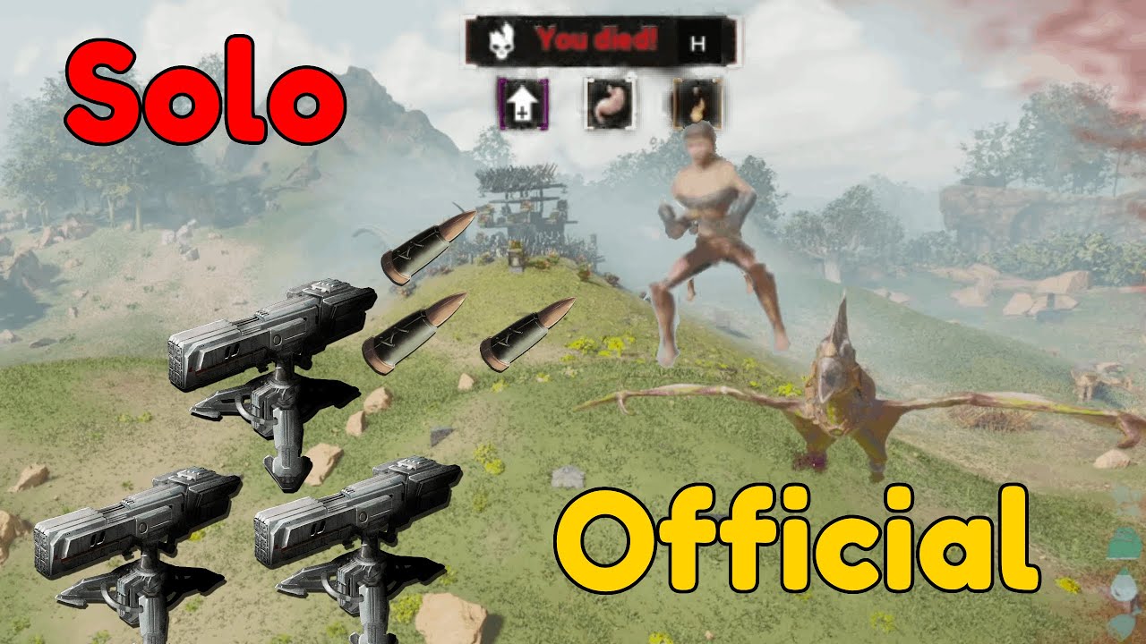 Surviving Day 1 on Official Ark Ascended Solo...