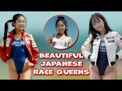 Beautiful Japanese Race Queens Dressed in Leotards