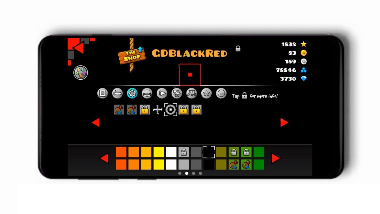 Geometry Dash | GD BlackRed Texture Pack Update 1.1