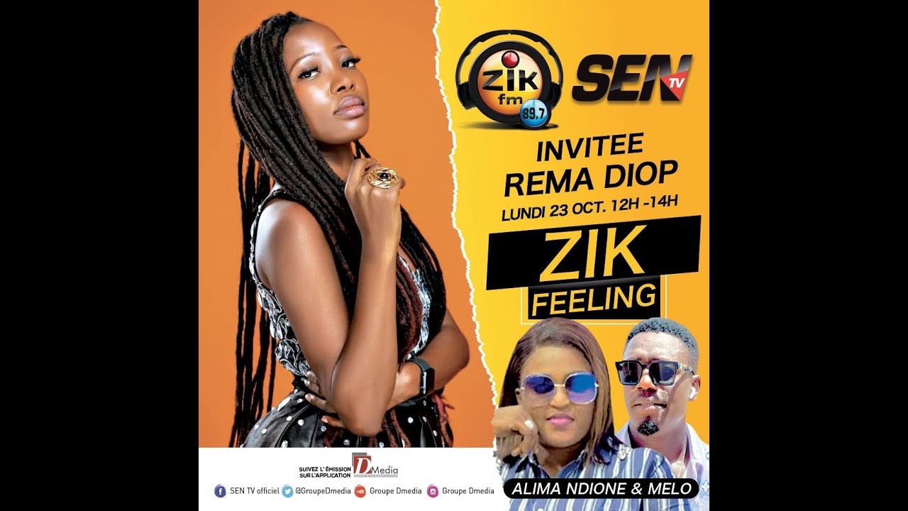 🛑[DIRECT] ZIK FEELING DU LUNDI 23 OCTOBRE 2023 AVEC ALIMA NDIONE & INVITÉ REMA DIOP📍📍