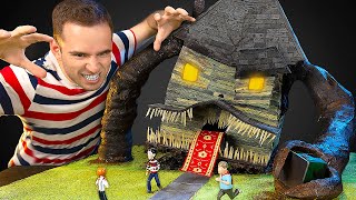 Haciendo la casa espeluznante de la película animada "Monster House"