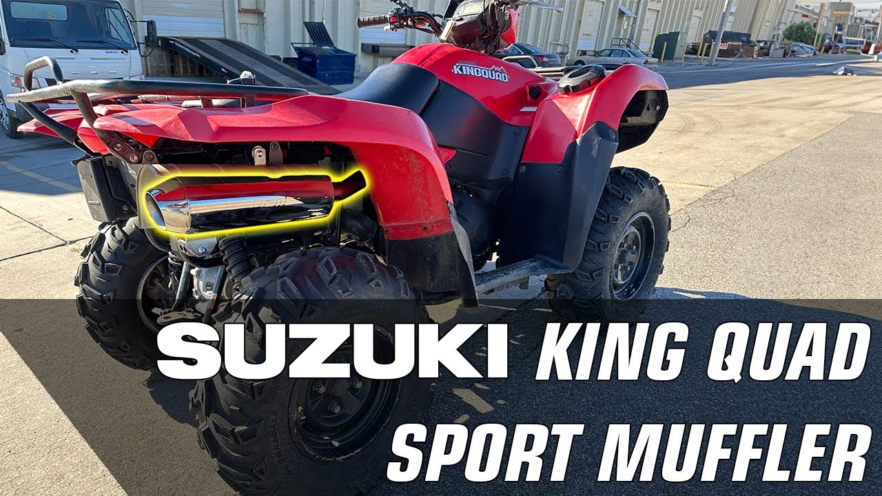 NEW Suzuki King Quad 750 Slip On Sport Muffler From RPM!!