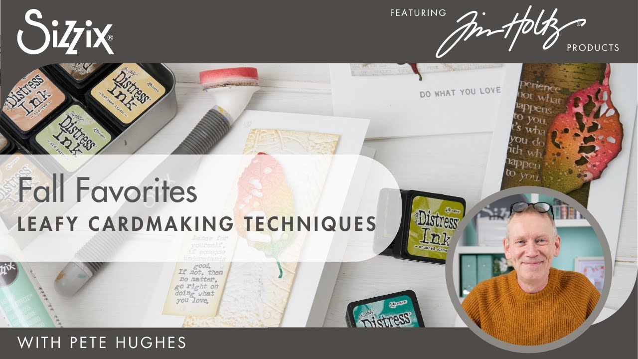 Fall Favorites: Leafy Cardmaking with the Tim Holtz Halloween Vault