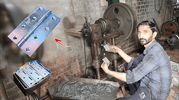 Door Hinges Manufacturing Process in Factory with Mass Production