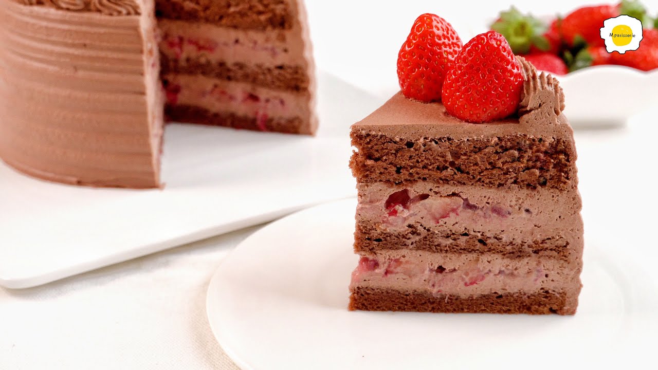 Рецепт шоколадно-клубничного торта