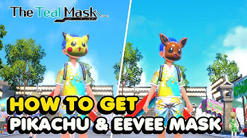 How To Get Pikachu & Eevee Mask In Pokemon Scarlet And Violet (The Teal Mask DLC)