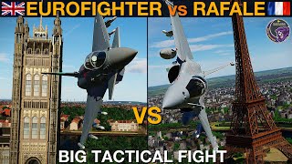 Eurofighter Typhoon vs Rafale: BVR Missile Battle & Dogfight | DCS