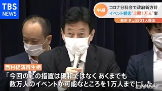 イベント観客“上限１万人”案 概ね了承、コロナ分科会