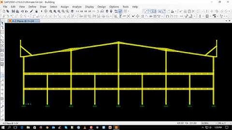 sap2000 v19 design steel structure building 06