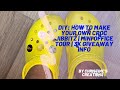 DIY: HOW TO MAKE CROC JIBBITZ | MINI OFFICE TOUR | 3K GIVEAWAY INFO