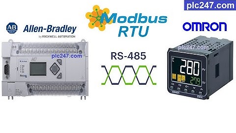 MicroLogix 1400 "Modbus RTU" Omron E5CC Tutorial