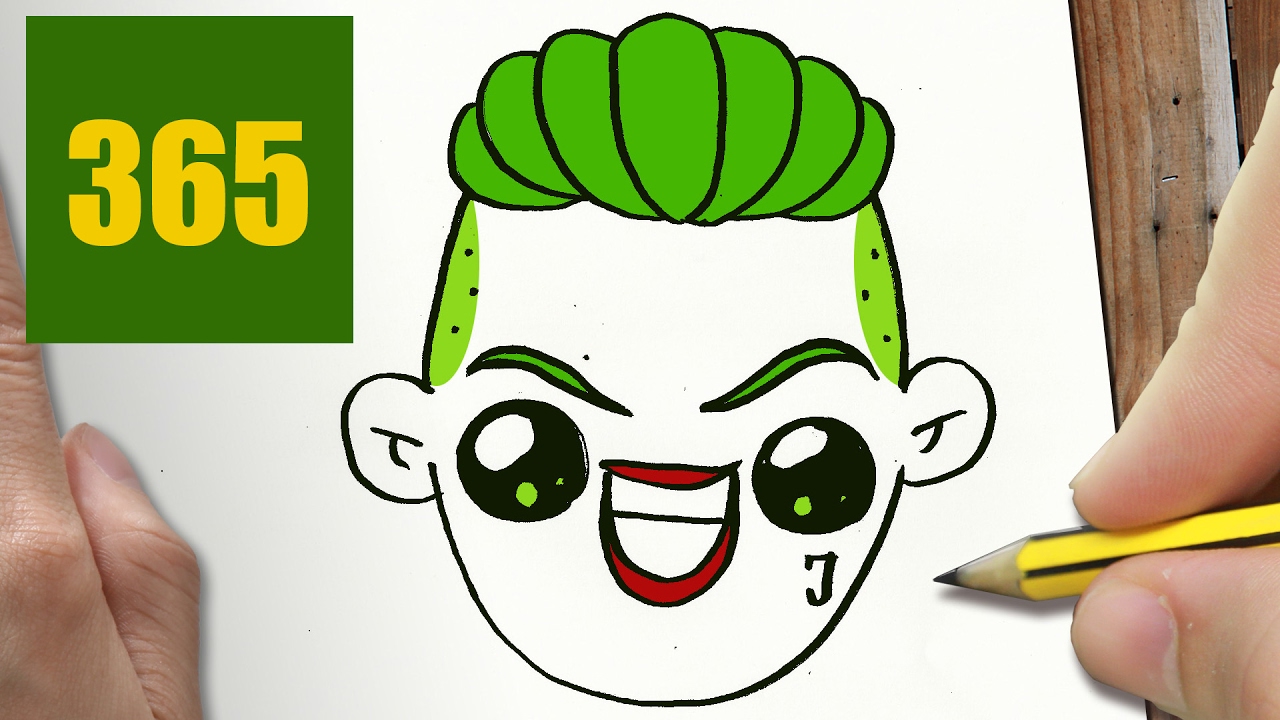 COMMENT DESSINER JOKER KAWAII ÉTAPE PAR ÉTAPE - Dessins ...