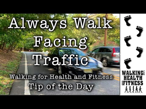 Videó: A forgalommal vagy a forgalommal szemben sétáljon?