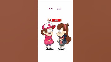 Gravity Falls Color Change Mabel & Dipper Eyes Changing #art #shorts #gravityfalls