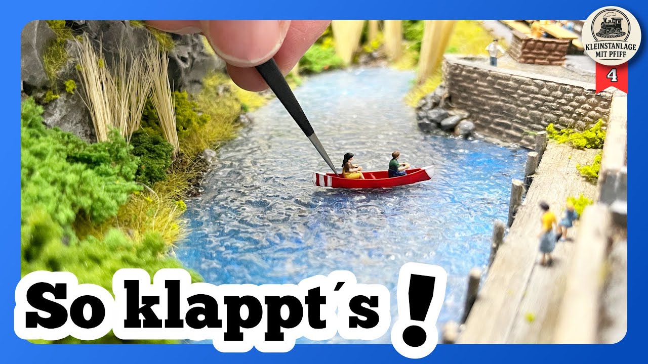 So einfach gestaltest du realistische Wasser oder einen See auf deiner Modelleisenbahn