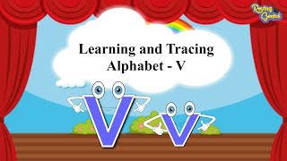 Writing Alphabet Letters For Children | Writing Alphabet V for Kids | Roving Genius