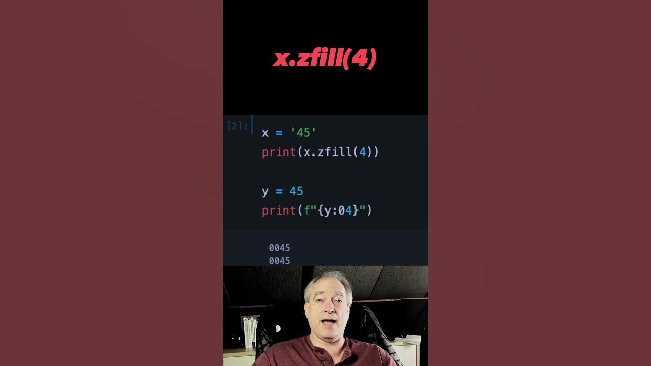 Zero pad python strings and integers python shorts youtube