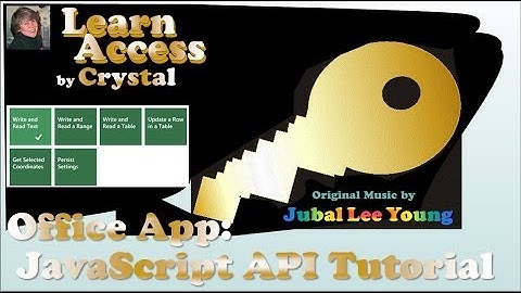 Office App Store: JavaScript API Tutorial for Office using Excel