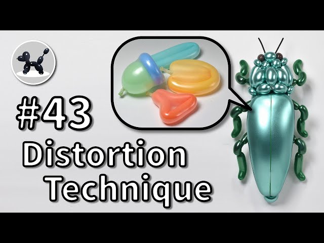 デッドストック フラッフィバルーン　カメ Distortion Technique - How to Make Balloon Animals #43 - YouTube