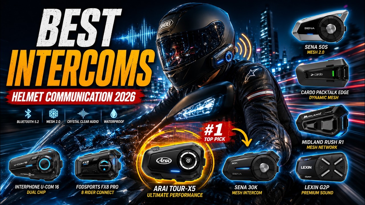Intercomm Helm Top 7 Best Intercom For Motorcycle Helmets 2026 | Top Motorcycle Helmet ...