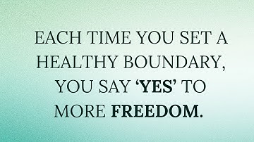 Why Setting Boundaries Changes EVERYTHING