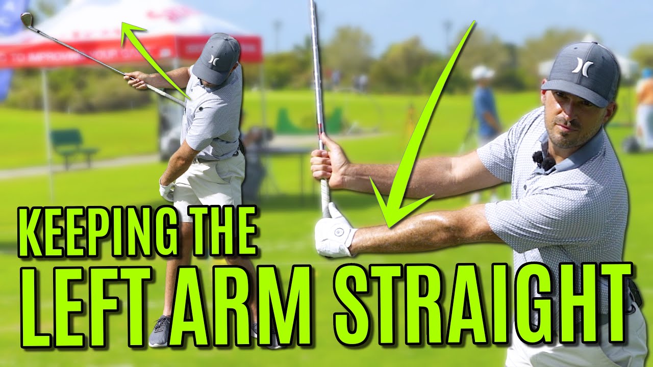 The Trick To Keeping The Left Arm Straight In The Golf Swing YouTube
