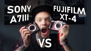SONY A7 III vs FUJIFILM X T4 - ЛУЧШАЯ камера для видео 2020 ?