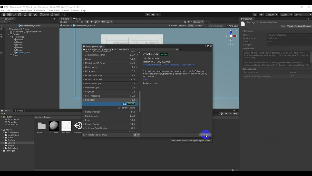 04 Install ProBuilder - YouTube