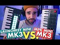 AKAI MPK MINI MK3 VS NOVATION LAUNCHKEY MINI COMPARISON | Which is better?