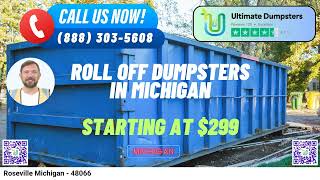 Roseville Michigan - Same Day Dumpster Rentals Starting $299