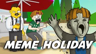 MEME HOLIDAY / ROBLOX Brookhaven RP  FUNNY MOMENTS COMPILATION