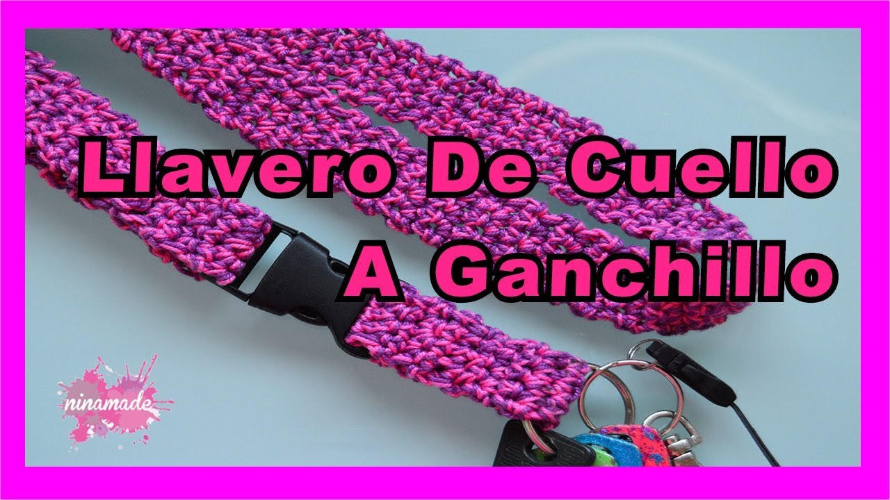 DIY. Llavero De Cuello a Ganchillo. Muy Fácil!! // Neck Keychain in  Crochet. Very Easy!! 