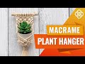 MACRAME PLANT HANGER ON A STICK | Macrame diy | Easy macrame plant hanger tutorial