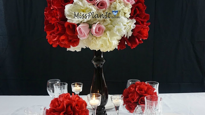 Dollar Tree Inspired:  DIY Having a Ball Valentine's Day Wedding Centerpiece