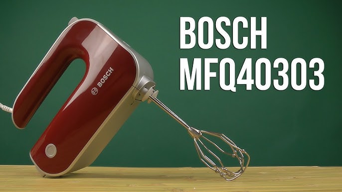 BATIDORA AMASADORA REPOSTERIA BOSCH MFQ40303 500W ROJO - IDEA  Electrodomésticos