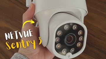 🔥REVIEW🔥 NETVUE Sentry 3 Security Camera | 2.4G WiFi 360° View Pan Tilt Camera, Floodlights
