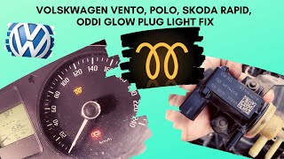 Engine Glow Plug Flashing in volkswagen vento, skoda rapid, audi, polo, octavia, fabia, solved.