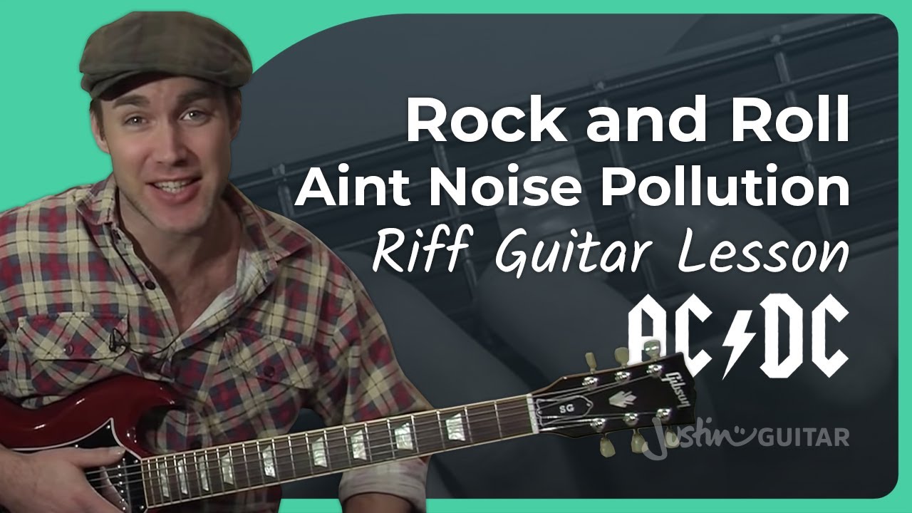 Rock and Roll Aint Noise Pollution by AC/DC | RIFF Guitar Lesson - YouTube