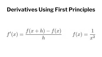 Derivative of f(x) = 1/x^2 using First Principles