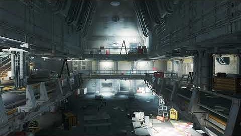 Fallout 4 - Vault 114 Ambiance (white noise, distant creaking, echoes)