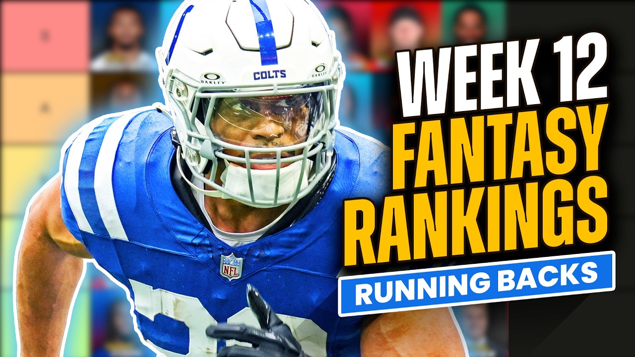 Week 12 Fantasy Football Rankings & Tiers | Running Backs Start/Sit Lineup Advice (2024)