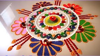दीपावली के लिए रंगोली डिजाइन/दिवाली रंगोली/50 Rangoli Design/50 रंगोली डिजाइन 2021/Anju's world