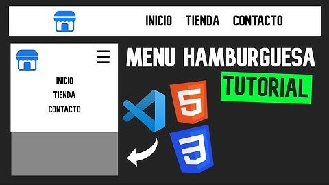 👉 como Hacer un MENU HAMBURGUESA con HTML y CSS 😱